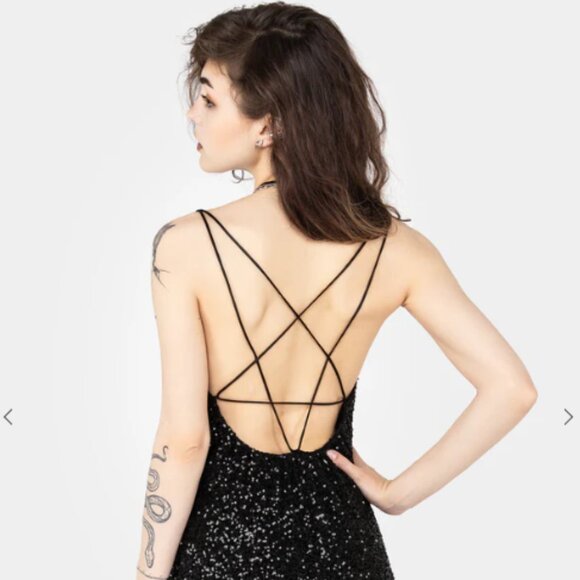 DISTURBIA Kikamora strappy sequin mini dress - Picture 2 of 10